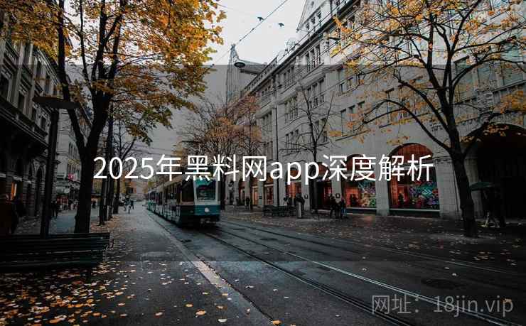 2025年黑料网app深度解析