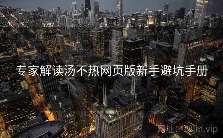 专家解读汤不热网页版新手避坑手册