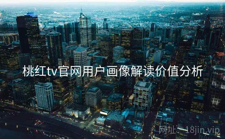 桃红tv官网用户画像解读价值分析