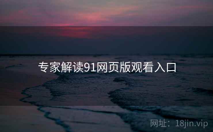 专家解读91网页版观看入口