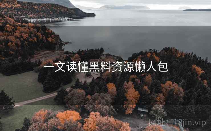 一文读懂黑料资源懒人包